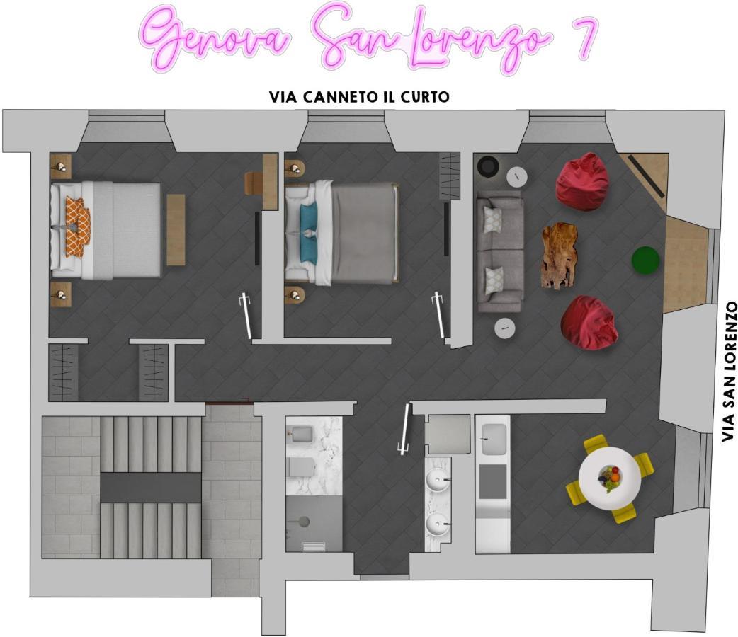 Apartmán Genova San Lorenzo 7 Exteriér fotografie